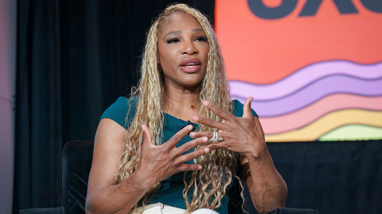 Serena Williams talking