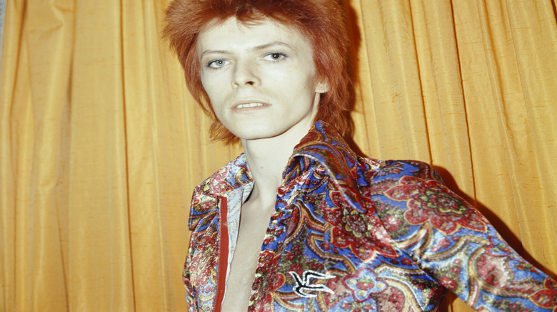 David Bowie posing