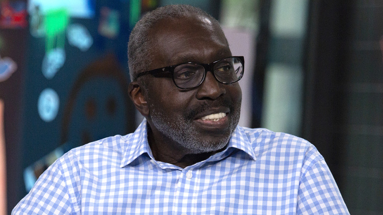Earl Monroe with microphone