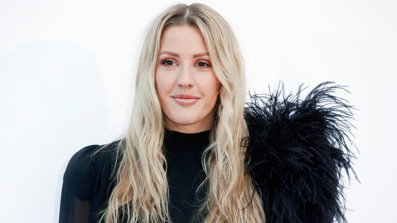 Ellie Goulding in black dress