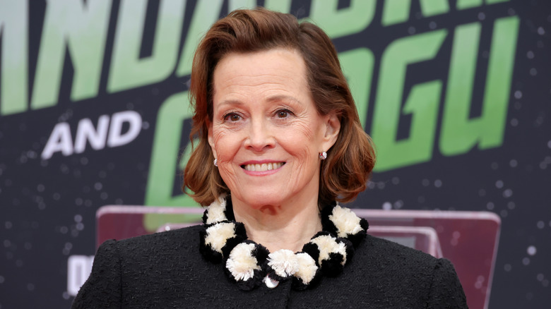 Sigourney Weaver smiling