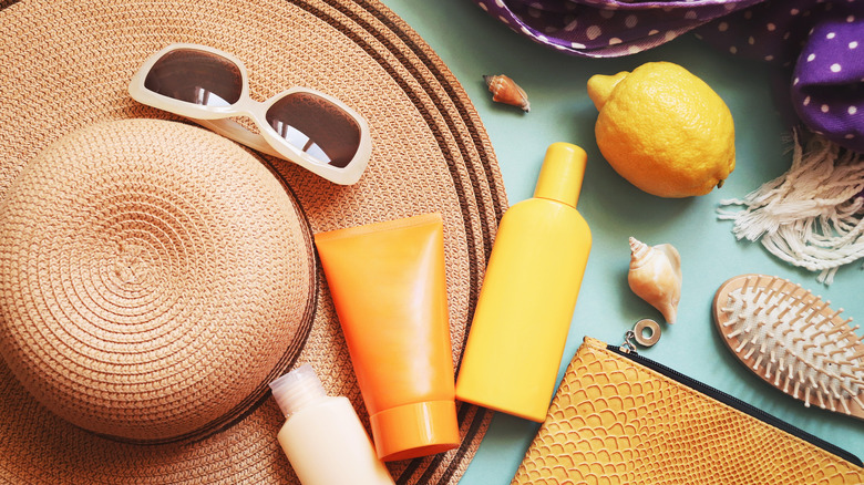 Summertime skin products