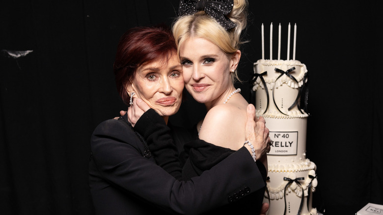 Sharon and Kelly Osbourne at celebrity event