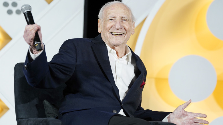 Mel Brooks laughing