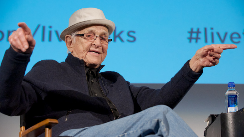 Norman Lear pointing