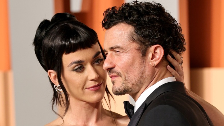 Katy Perry and Orlando Bloom at a celebrity event