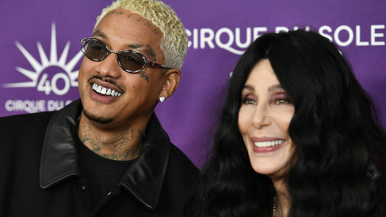 Cher and Alexander Edwards at a public event