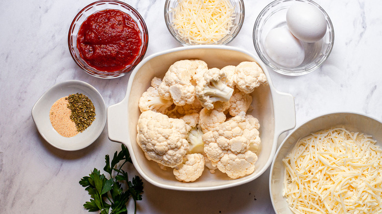 Cauliflower breadsticks ingredients