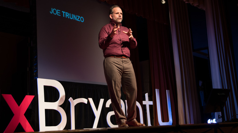 Dr. Joseph Trunzo giving a TedX talk