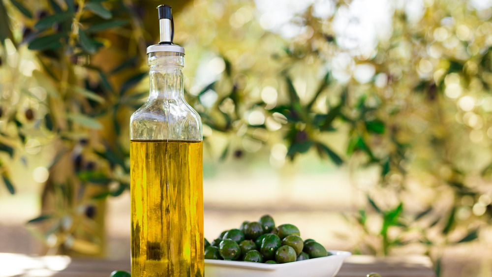 Bottle of olive oil