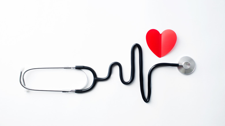 Stethoscope and heart 