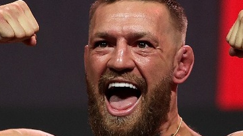 Conor McGregor smiling big