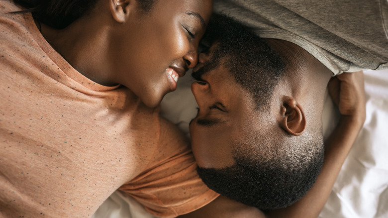 couple in bed together