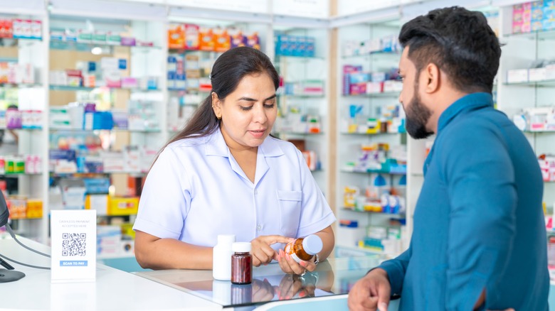 pharmacist customer pharmacy