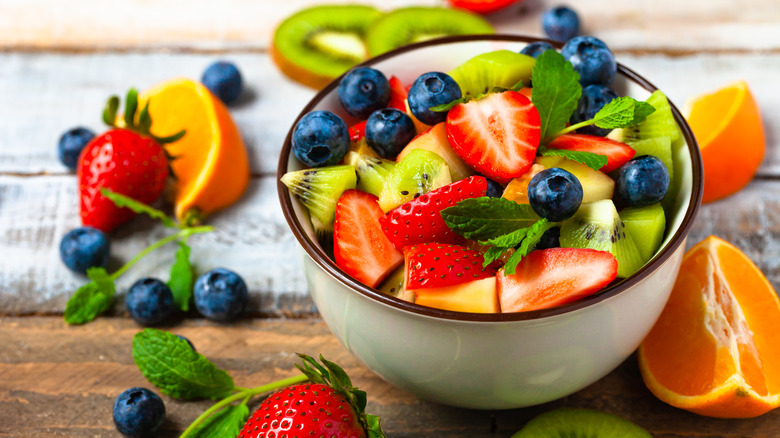 Bowl of fruit salad