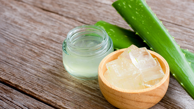 chunks of aloe vera