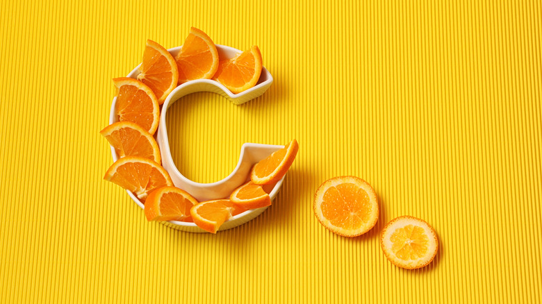 orange slices in bowl
