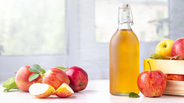 Bottle of apple cider vinegar