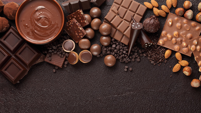 Assortment of chocolate bars