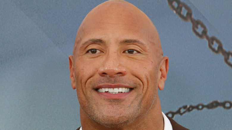 Close up of Dwayne Johnson 