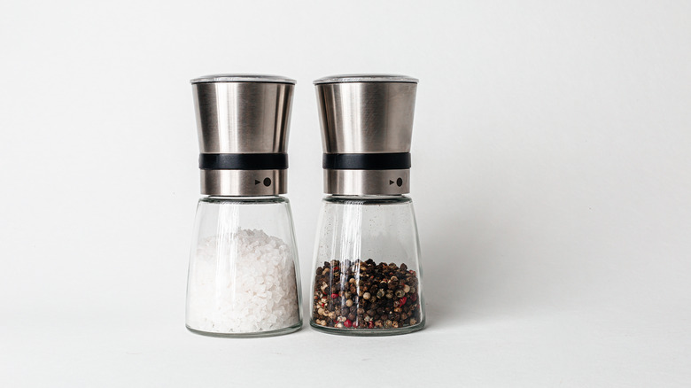 A salt and pepper shaker