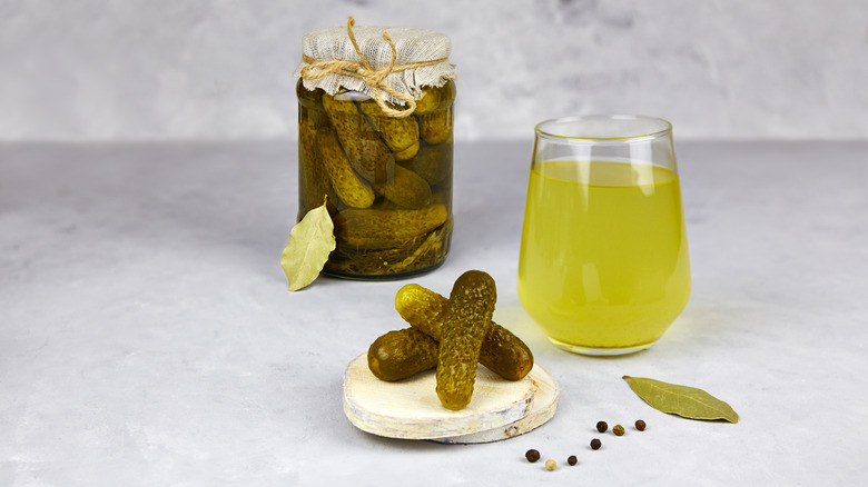 A jar of pickles