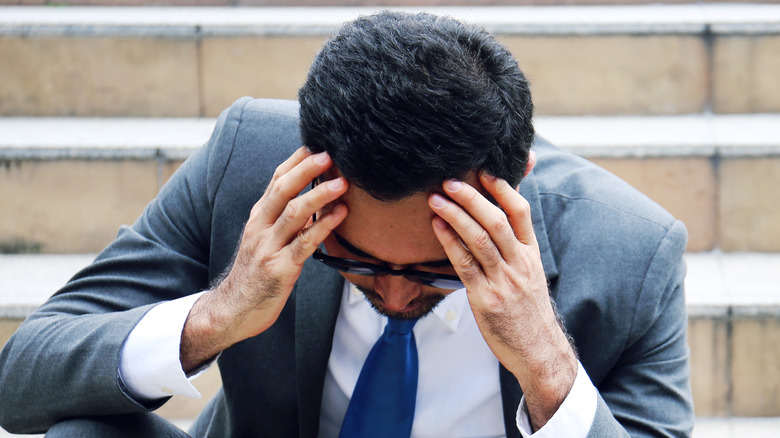 stressed out man