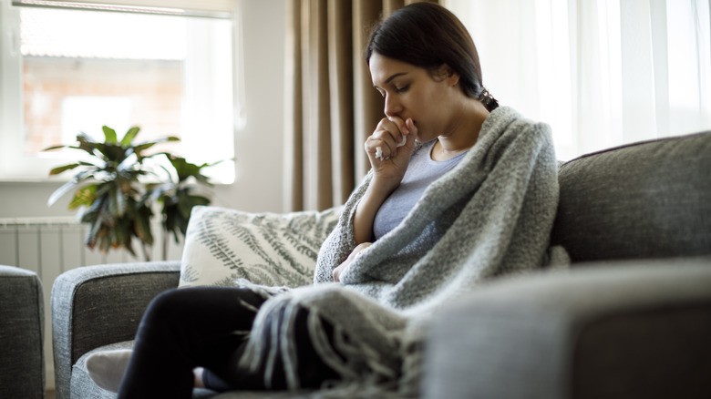 Woman with cough