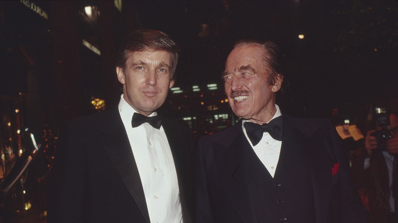 Donald Trump and his father Fred Trump