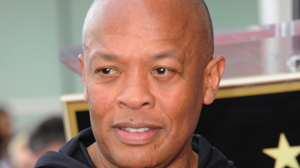A close up of Dr. Dre