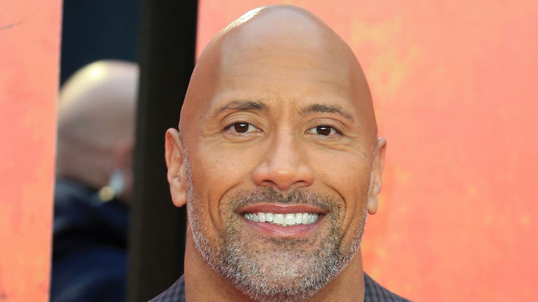 Dwayne Johnson close-up at event