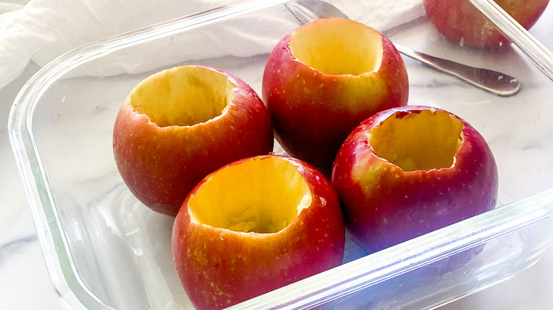cored apples for baking