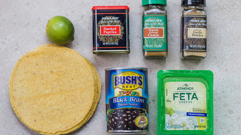ingredients easy black bean tostadas