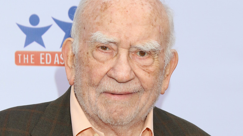 Ed Asner at a poker tournament