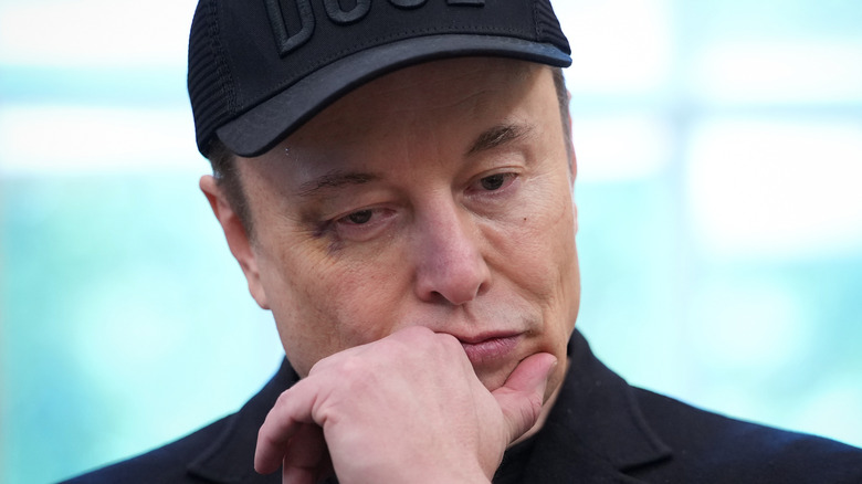 Elon Musk wearing ball cap