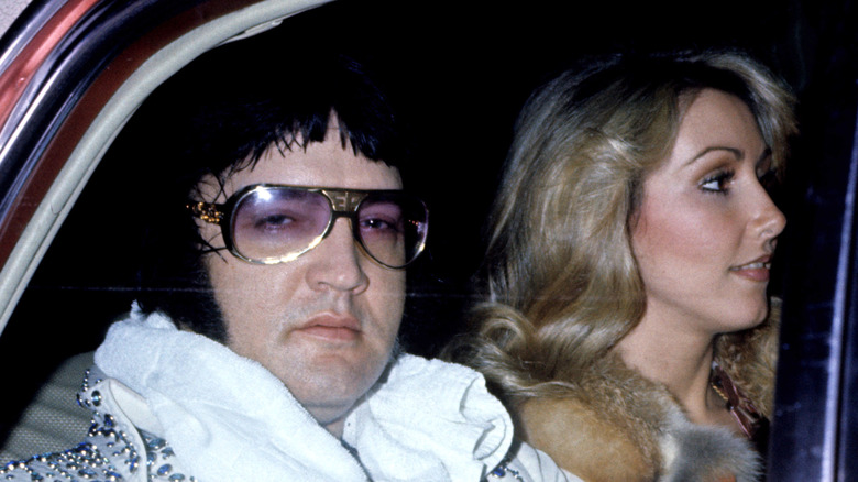 Elvis Presley with Linda Thompson in his final years