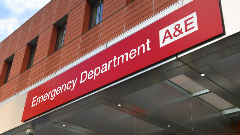 Emergency Department sign outside building