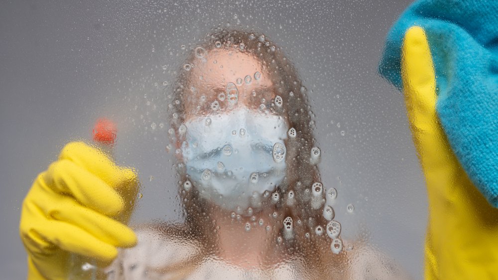 Woman cleaning 