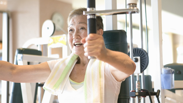 Woman in a gym