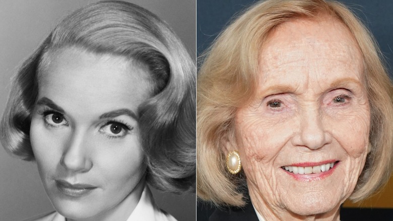 Eva Marie Saint posing at a celebrity event