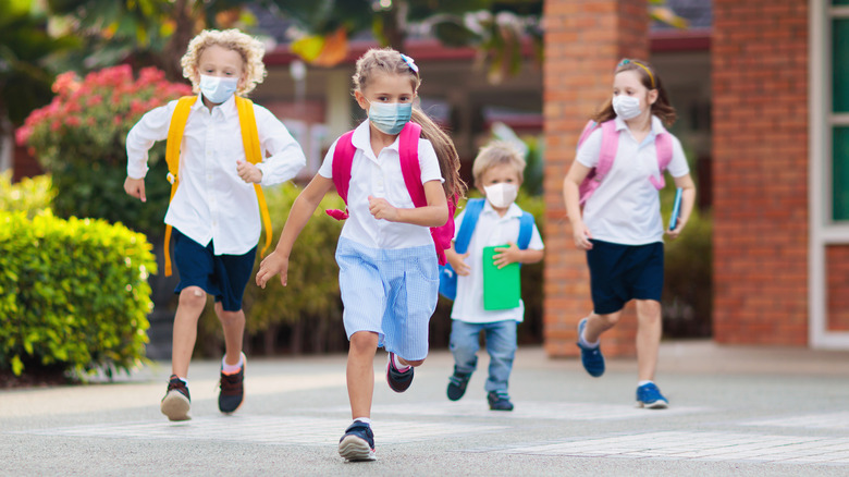 kids in masks