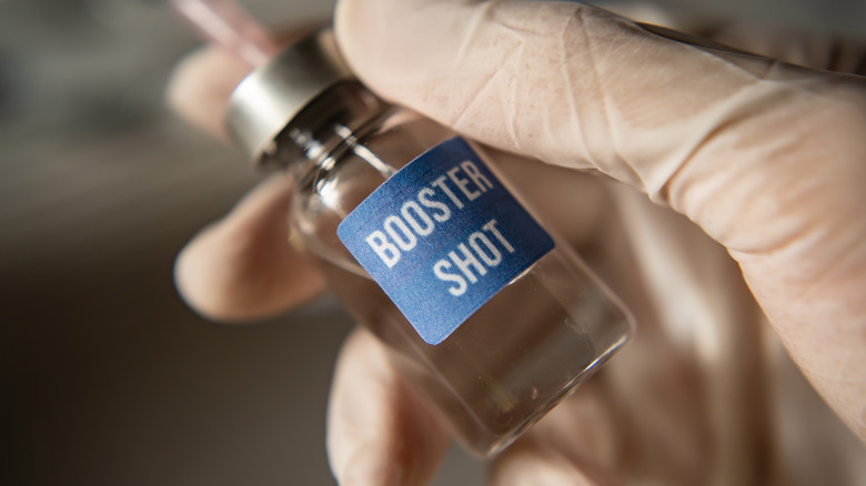 Booster shot vial