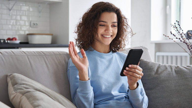 young girl on cell phone