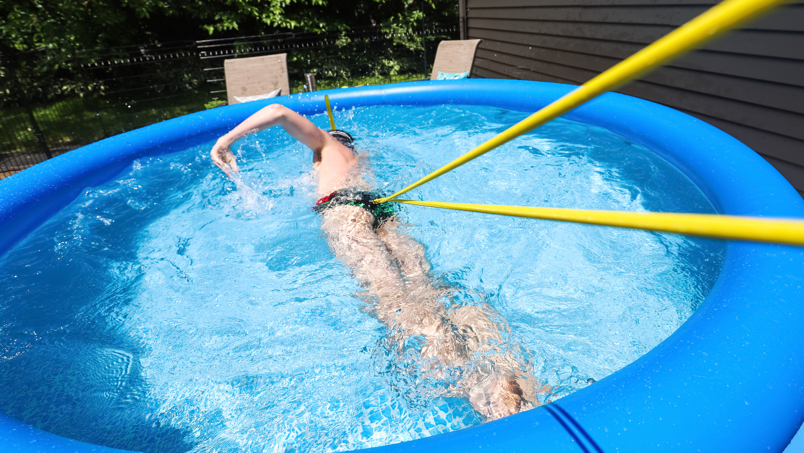 pool that you can swim in place