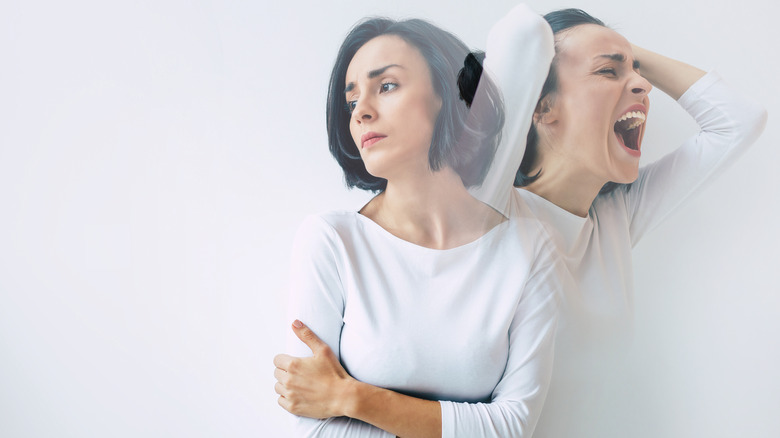 schizophrenia woman screaming