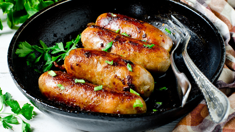 turkey sausage on a plate