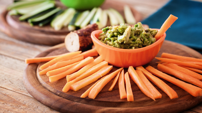 Carrots and avocado