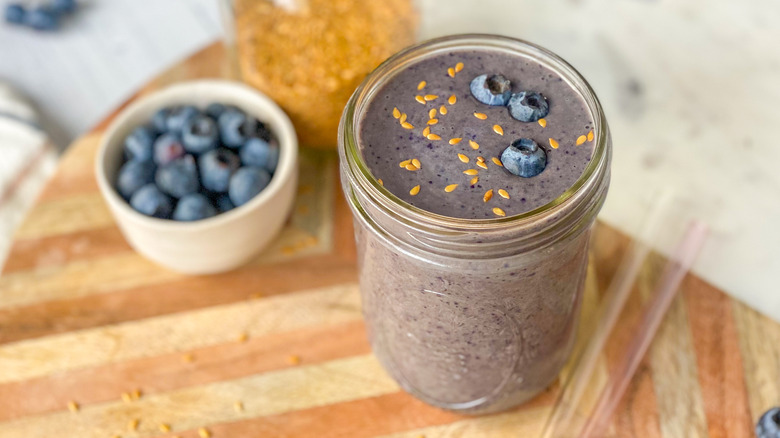 smoothie in a glass 