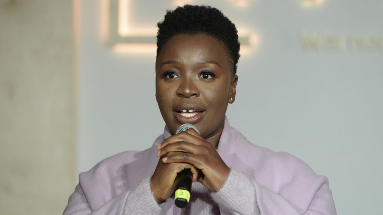 Folake Olowofoyeku speaking at 2020 event