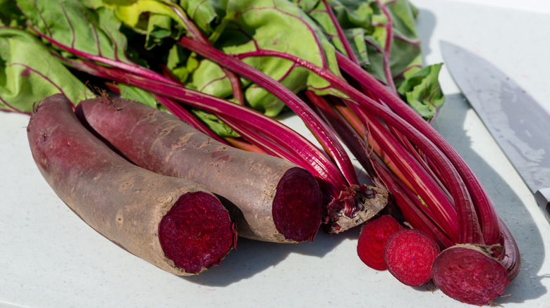 beet roots and leafs